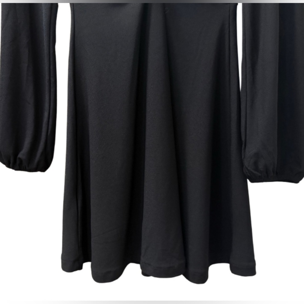 MANGO NEW Black Dress With Knot Detail Size Small - Picture 6 of 7